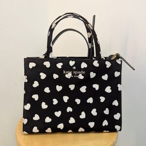 Kate Spade Black Heart Print Women's Bag